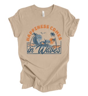 Happiness Comes In Waves Tee